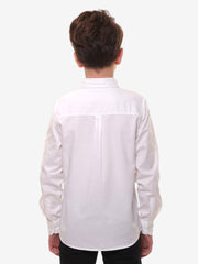 Boys Shirts - 100% Cotton - Pure White - Versatile - All Occasions