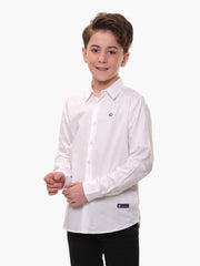 Boys Shirts - 100% Cotton - Pure White - Versatile - All Occasions