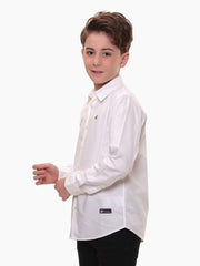 Boys Shirts - 100% Cotton - Pure White - Versatile - All Occasions