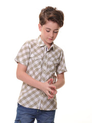 Boys Shirts - 100% Cotton - Check Shirt