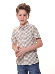 Boys Shirts - 100% Cotton - Check Shirt