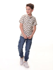 Boys Shirts - 100% Cotton - Check Shirt