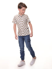 Boys Shirts - 100% Cotton - Check Shirt