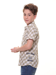 Boys Shirts - 100% Cotton - Check Shirt