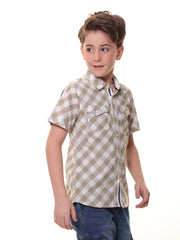 Boys Shirts - 100% Cotton - Check Shirt